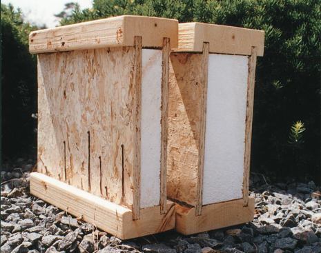 Dimensionally stable double-web I-joist headers take the place of standard site-fabricated lumber headers above window and door openings. An insulating expanded polystyrene core is a standard feature of the SWII header series.