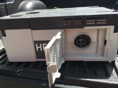 The CT SYS converts easily and quickly to a blower as well, by mounting the hose to this exhaust port.