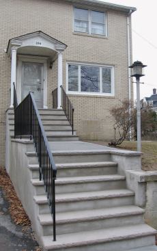 We also replaced the porch columns, but because we finished the project in cold weather we haven’t been back to finish the painting yet.
