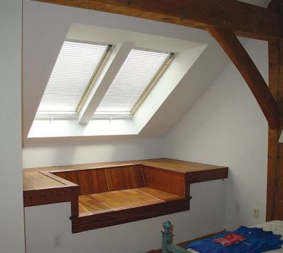 The finished skylight well