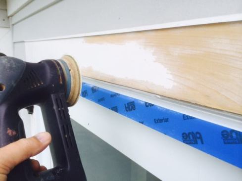 Removing paint problems is easiest to do from the edges to the center.