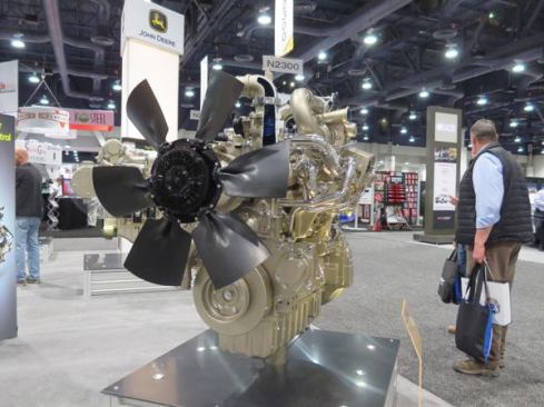 Who wouldn’t want a big gold engine? I believe this is from John Deere and I have no idea what kind of machine it goes into.