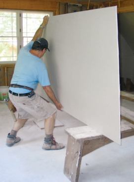 From that height, lifting the cut panel is a lot easier than it would be from the floor.