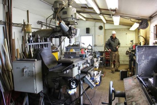 There is also a machine shop—for machining parts that would be hard to buy.
