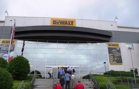DeWalt’s assembly plant is located in Charlotte, North Carolina in a building that for many years housed a Black & Decker distribution center. It is now owned by Stanley Black & Decker and houses both a factory and warehouse space. The building spans the border to South Carolina; if you walk far enough in you will cross the state line.