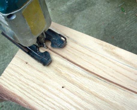 Pattern-Rout the Edge: Next, I cut out the return with a jigsaw, cutting to the outside of the routed 1/8-inch-wide channel.