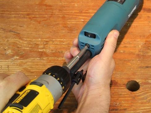 Remove screw from rear of tool.