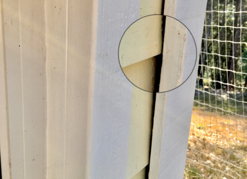 A. Trim laid over boards will easily allow air and bugs into wall cavities.