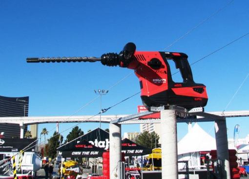 This rotary hammer may not be real - but it is real big.