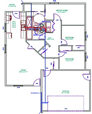 An excellent layout covers less than 10 sq. ft.