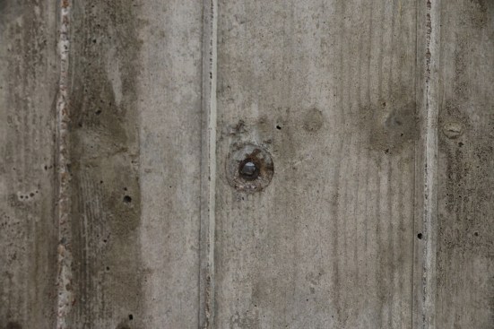 Once snapped-off, a steel tie is conspicuous.