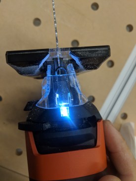 The jigsaw's non-strobe-style light emitting diode (LED) is outstanding.