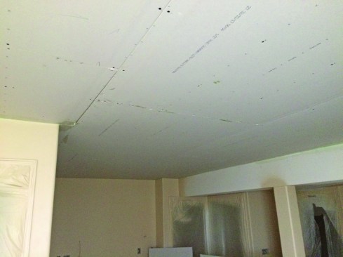 In a basement ceiling, if you can get all the wires, pipes, and ductwork above the bottom edge of the joists, two layers of drywall is an easy retrofit for sound control.