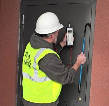 The author has begun using the Coltraco Portascanner, which the manufacturer has dubbed an “ultrasonic room integrity testing tool,” to find specific building enclosure leaks.
