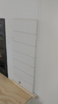 Returns are a great way to terminate shiplap.