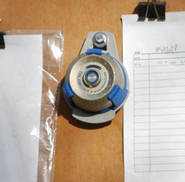 To record his hours, a worker simply touches the time clock with an electronic fob.