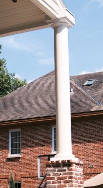 Finally, we painted the column to match the trim.