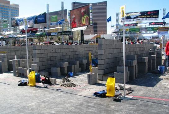 After the block laying contest