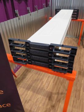 Super Stackers. This painting accessory has been around for 15+ years but was never heavily marketed. It was invented by a GC who saw painters struggling to finish multiple doors in limited space. Sold in pairs, these plastic pieces are temporarily screwed to the tops and bottoms of doors. Once painted, the doors can be stacked to dry. The Super Stackers space them apart and keep them from touching each other. This product is made in Montana and can be purchased directly from the manufacturer ($179 for 10 pairs; $100 for 5 pairs)