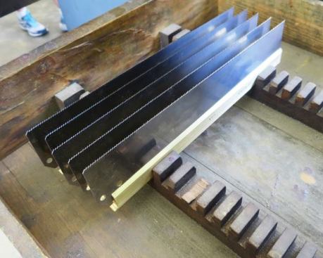 Backsaw blades ready for handles and sharpening.