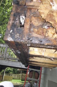 Rotting framing