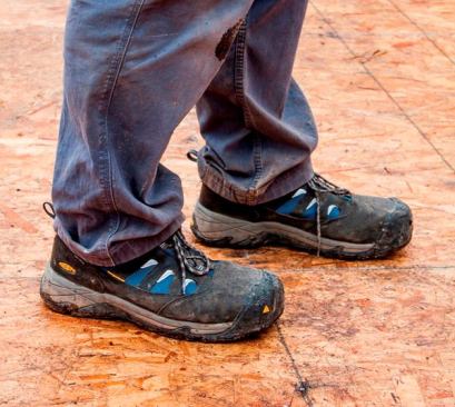 These water-proof low-tops look like hiking boots but have composite safety toes and are designed for work. They retail for $130-140.