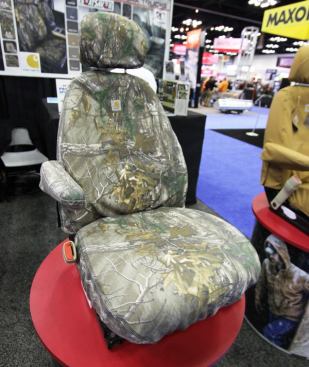 With Covercraft’s Carhartt SeatSavers, you can sit on Carhartt’s heavy duck fabric without wearing that brand of pants. Previously available in Carhartt brown and grey, it is now available in green and brown RealTree camo. The covers are easily removed for washing and are available to fit the seats of all major brands of trucks and SUVs. Sold by the row (front or back seats), they list for $229 and up.