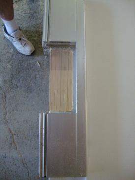 Using a 1/2-inch diameter bit in the router leaves a 1/4-inch radius in the corners.