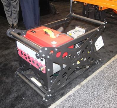 Generator with a very heavy-duty frame