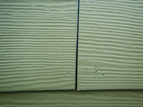Pinning down butt ends does not provide enough holding power to secure fiber-cement siding.