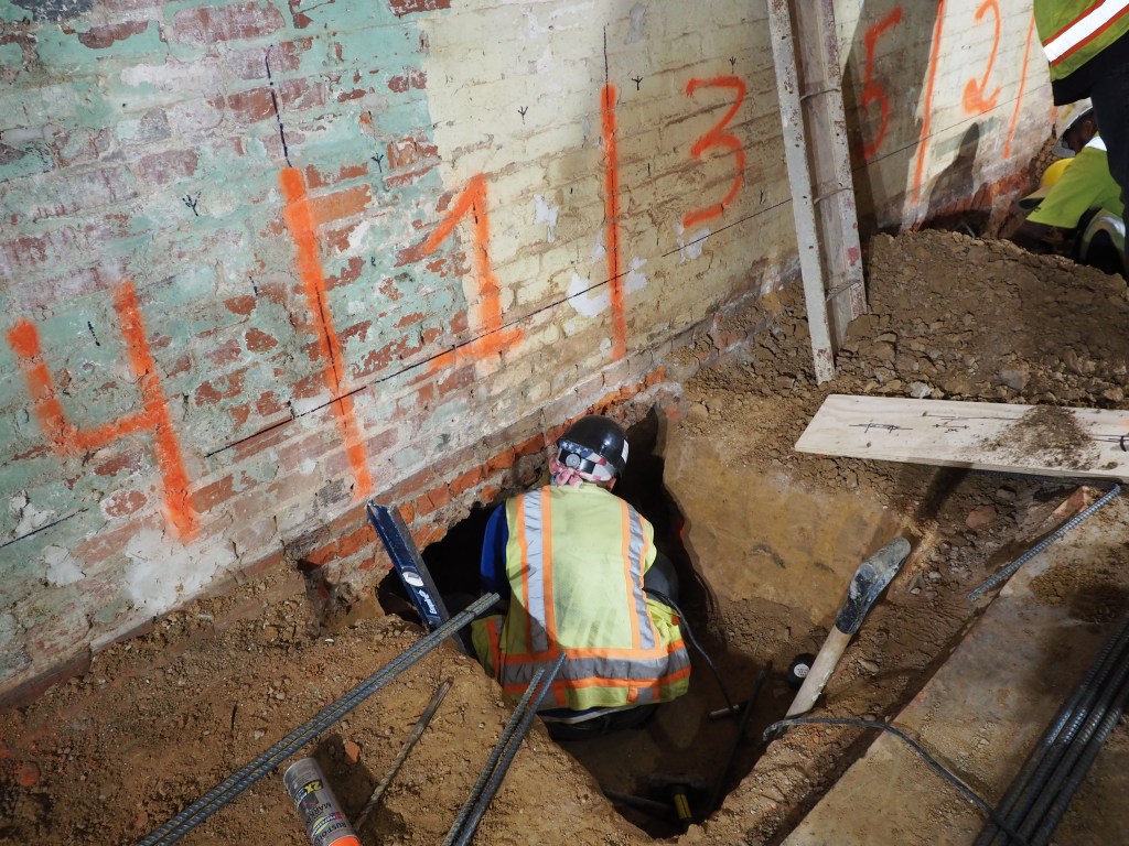 All the “ones” are dug first.
