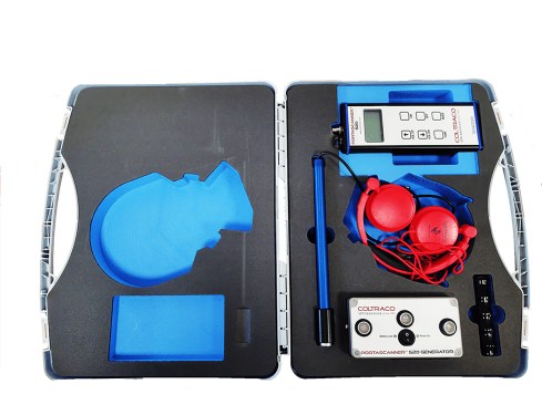 Coltraco’s Portascanner consists of a sound generator and a microphone wand connected to a digital receiver.  This model identifies the leak location and supplies a basic reading as to the leak’s intensity.