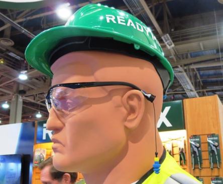 Ready Max Eyewear. These are safety glasses with earplugs attached to cords that extend and retract from the temple pieces. When the cords are out the plugs can be used in the normal manner. When the cords are retracted the plugs are pulled tight against the ends of the temple pieces. The goal is to insure that you always have both pieces of safety equipment. The product retails for about $10 and is available in multiple configurations. There’s also a version of the plugs that retract into the back of a hardhat.