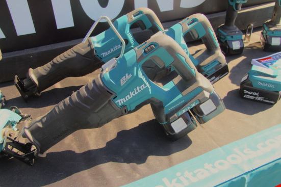 Makita’s 36V line of tools is expanding. Their latest model to join the lineup is this cordless reciprocating which, like their other 36V tools, runs on two 18V batteries so you don’t have to invest in a new battery platform.