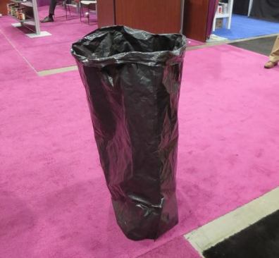 Gorilla Self Standing Bags. A trash bag is not really a tool but I had to show these because they are so unusual. Gorilla’s Self-Standing Bags just came out. The bottom is more or less flat and has some pleats formed into it. If you open the bag, flatten the bottom, and roll the open edge back over itself correctly the bag will stand on its own. The bag you are seeing is empty; there is no internal support. You don’t need me to tell you why this is a cool thing. The bags, though, are expensive—a box of 12 goes for about $13.