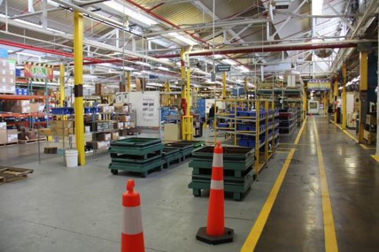 IDEAL has multiple plants in the area. This is a parts and supply storage area in one of them.