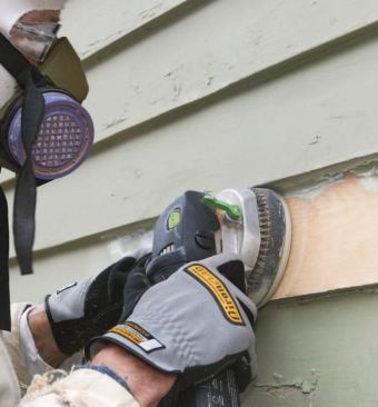 When it's outfitted with fresh 36-grit sandpaper, the Festool is fast and smooth.