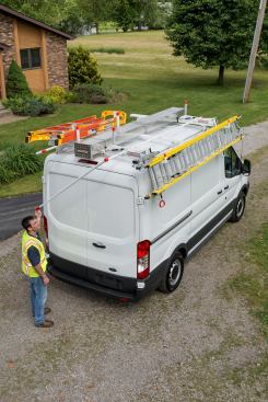 Based on measurements of how much torque is required to lower the WeatherGuard EZGlide2 Drop-Down Ladder Rack, the maker says the unit is "50% easier to operate" than other ladder racks on the market.
