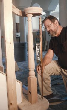 Baluster Projector: A baluster projector is a great tool for accurately measuring baluster lengths and laying out their locations on the handrail.