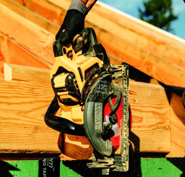 Only recently introduced, DeWalt’s in-line saw is well-balanced and cuts faster than, though not as deep as, the Makita.