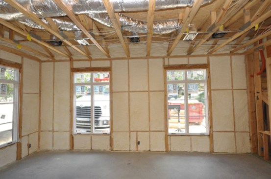 Insulated and ready for sheetrock.