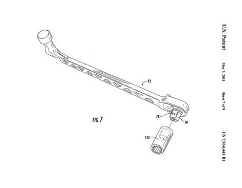 Here's a good look at the ratchet end of the handle.