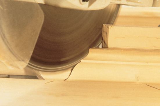 The short point of an outside corner is always against the wall or fence.
