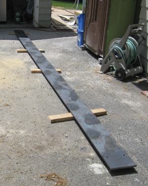 Next we installed the steel plate.