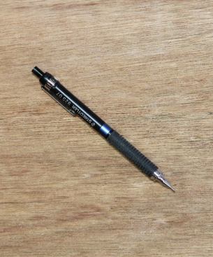 Mechanical pencil  For most finish carpenters, mechanical pencils are a must. They strike the finest line and won’t add line weight like pencils do when they dull. When you’re working to 32nd (or finer) tolerances a thin even line really matters. Just remember to keep extra lead on hand.