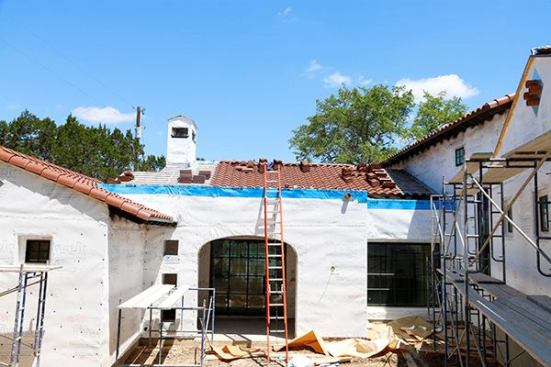 Completed Cap is now waterproof and ready for the stucco crew.