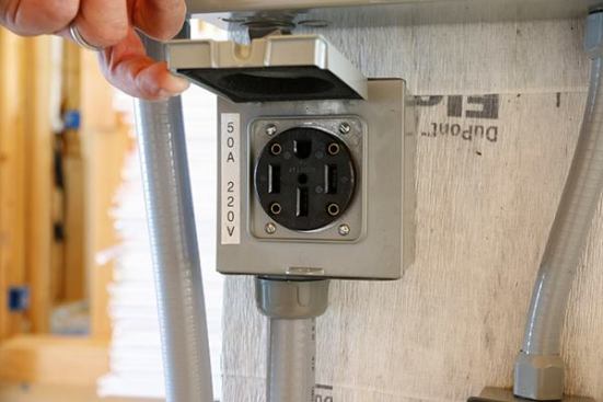 The 50Amp 220v is for our Quest Electric Heater. I don't like propane inside the house, and I don't like running the clients furnace.