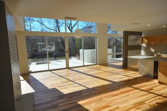 And here's the finished floor ready for move-in. This picture represents the satin sheen well.