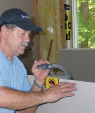 A Gorilla Gripper — an aluminum handle that clamps to the board’s top edge — is helpful for moving large pieces.