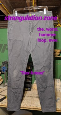 The ability to breath and crouch is something I look for in a garment.